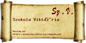 Szokola Viktória névjegykártya