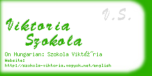 viktoria szokola business card